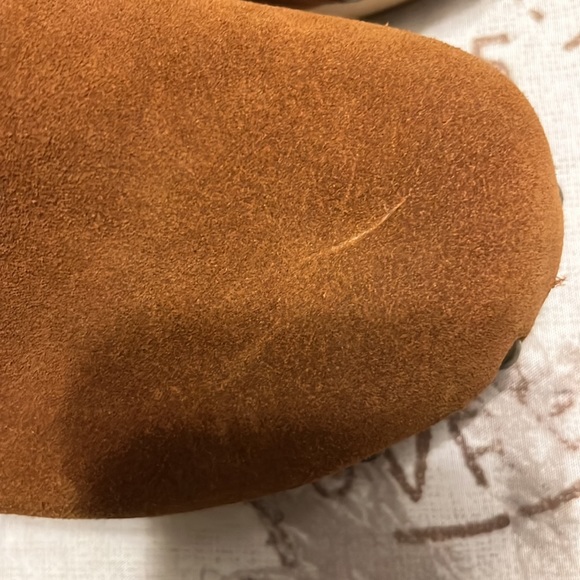 Gap suede studded wooden heel clogs size 10 - Picture 7 of 8